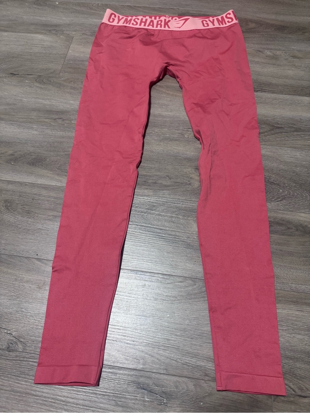 Gymshark Logo Waistband Leggings Pink / Rose Size Medium